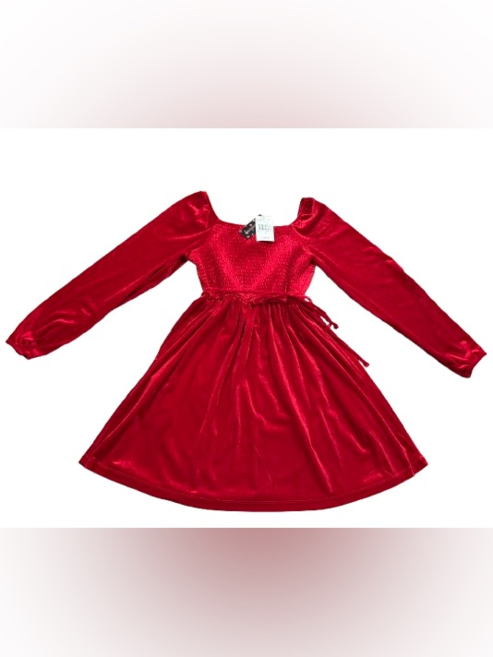 NWT Xtraordinary Women’s Red Velvet Long Sleeve Fit-and-Flare Dress Size 10